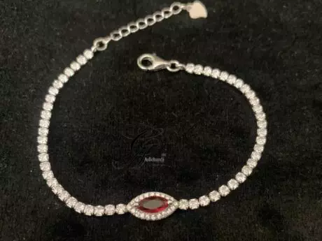 Elegance CZ Stone Rakhi Bracelet