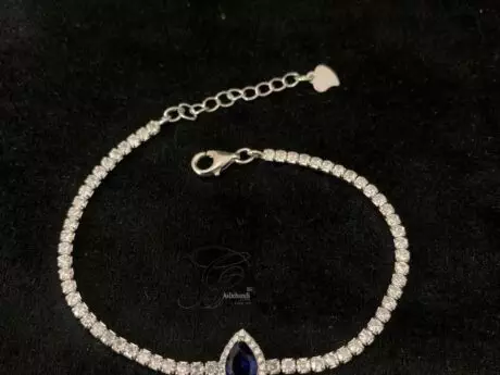 Luminous Gemstone CZ Rakhi Bracelet