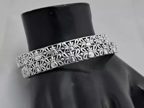 92.5 Silver Lightweight Designer Bangles