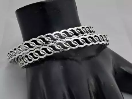 Elegant 92.5 Silver Lightweight Bangles