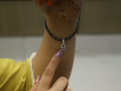 925 pure silver Humza Nazaria charm bracelet lumba