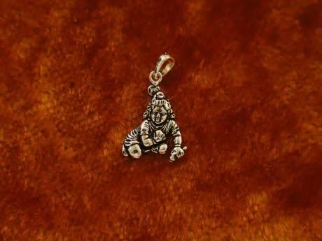 925 Silver Ladoo Gopal Ji Pendant