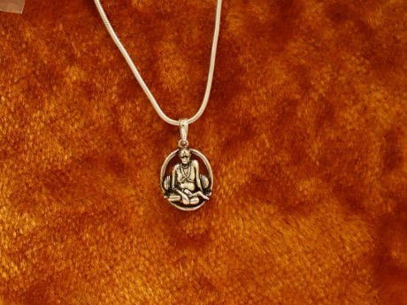 925 Silver kirpalu Maharaj Hindu Swami Pendant