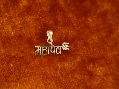 925 Silver Mahadev Shiva Pendant