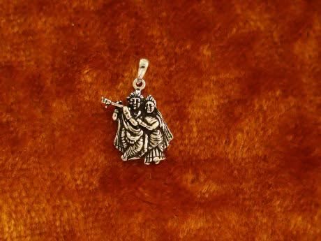 925 Silver Radha Krishna Pendant