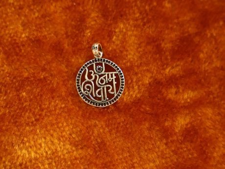 925 Silver 'Om Namah Shivay' Pendant