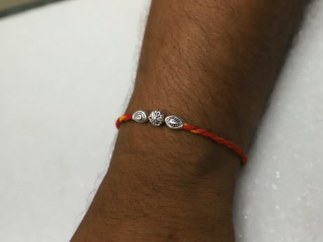 925 Silver enchanting bead Rakhi