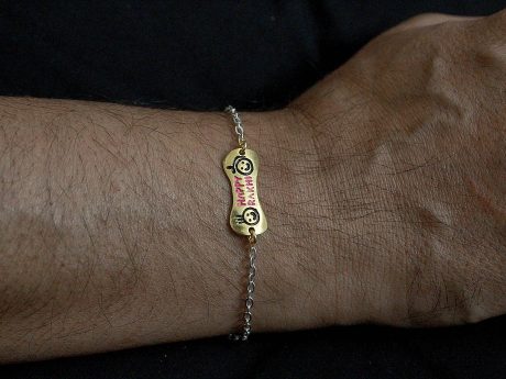 925 Sterling silver Happy Rakhi Gold-plated bracelet