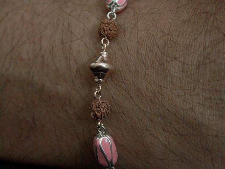 925 Sterling Silver Enamel Beads Rakhi Chain Bracelet