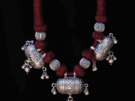 Rhythmic Elegance Dholki Pendant Necklace