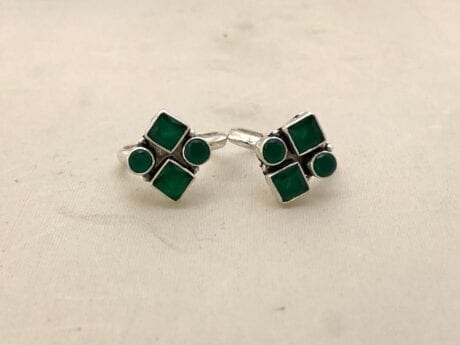 Emerald Bliss Adjustable Toe Rings