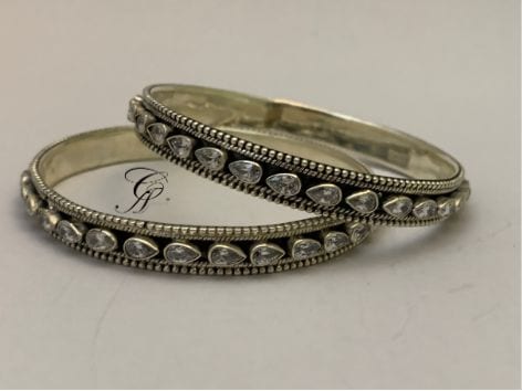 Divine Elegance CZ Kada Bangle