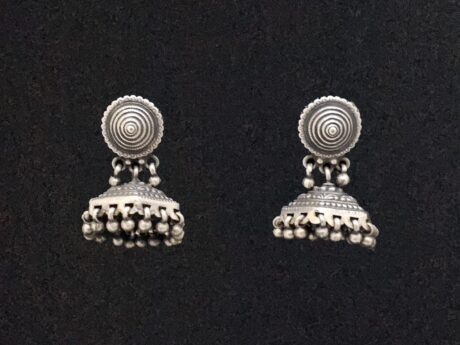 Heritage Charm Antique Jhumki in 925 Silver