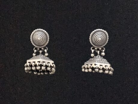 Heritage Charm Antique Jhumki in 925 Silver