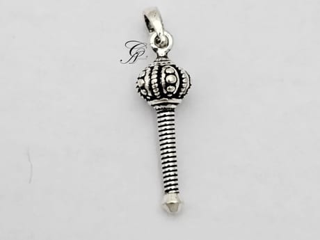 Gada Antique Silver Pendant in 925 Silver