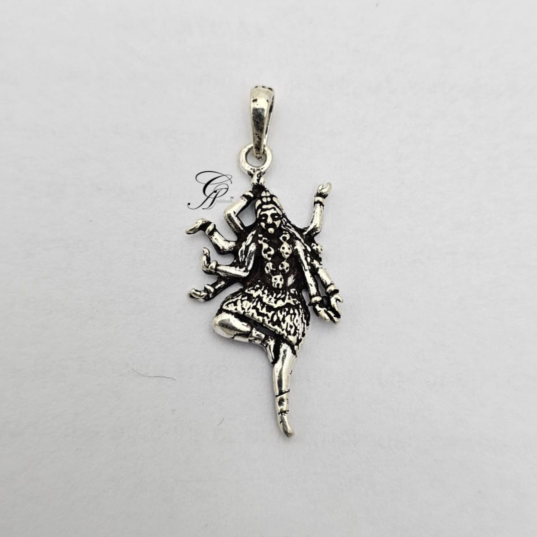 Kali Ma Solid Silver Pendant in 925 Silver