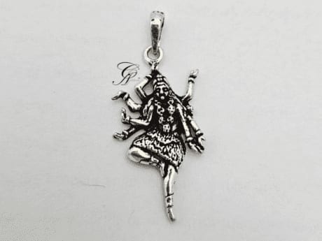 Kali Ma Solid Silver Pendant in 925 Silver