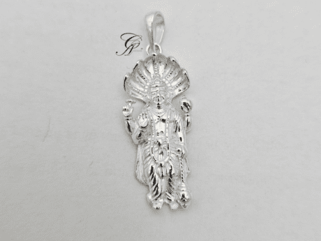 Vishnu Avatar Solid Silver Pendant in 925 Silver