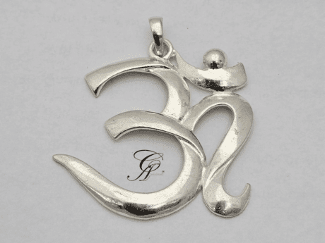 Silver Om Pendant in 925 Silver