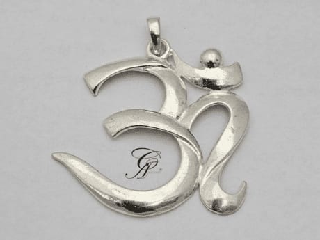 Silver Om Pendant in 925 Silver