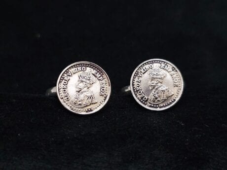 Royal Coin Antique Adjustable Toe Ring in 925 Silver